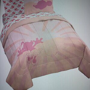 NWB/ Walt Disney 7pc Pink Minnie Mouse Queen Size Comforter Set